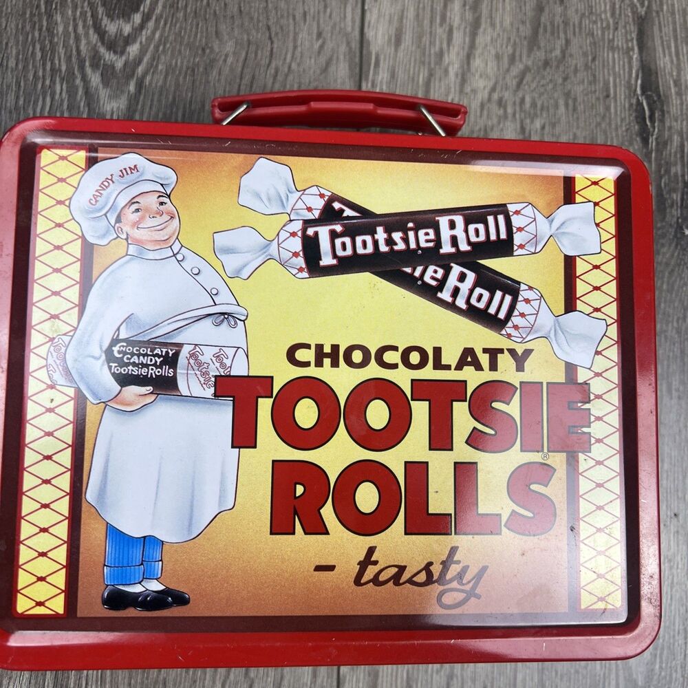Tootsie Roll Metal Tin Lunch Box Style Retro Inspired Collectable